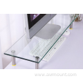 Computer Table Glass Computer Desk Monitor Stand